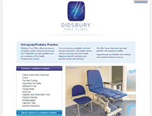 Tablet Screenshot of didsburyfootclinic.co.uk